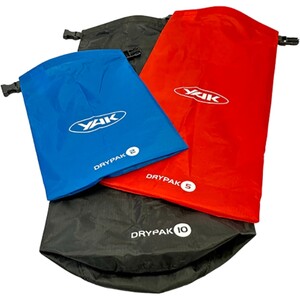 2024 Yak Drypak 2L / 5L / 10L Ripstop Bag Set 7003331 - Black / Blue / Red